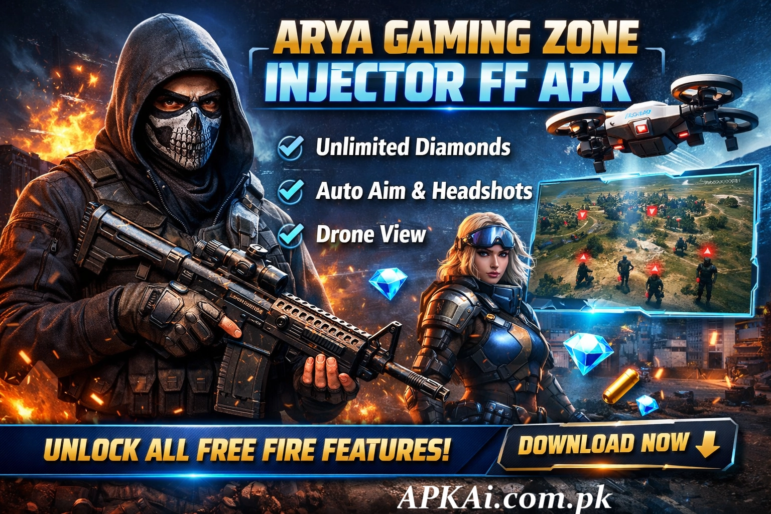 Arya Gaming Zone Injector FF